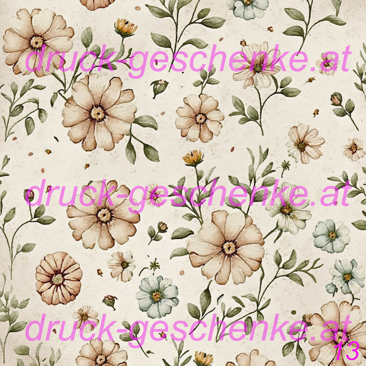 Quadratische aquarellblumenbilder