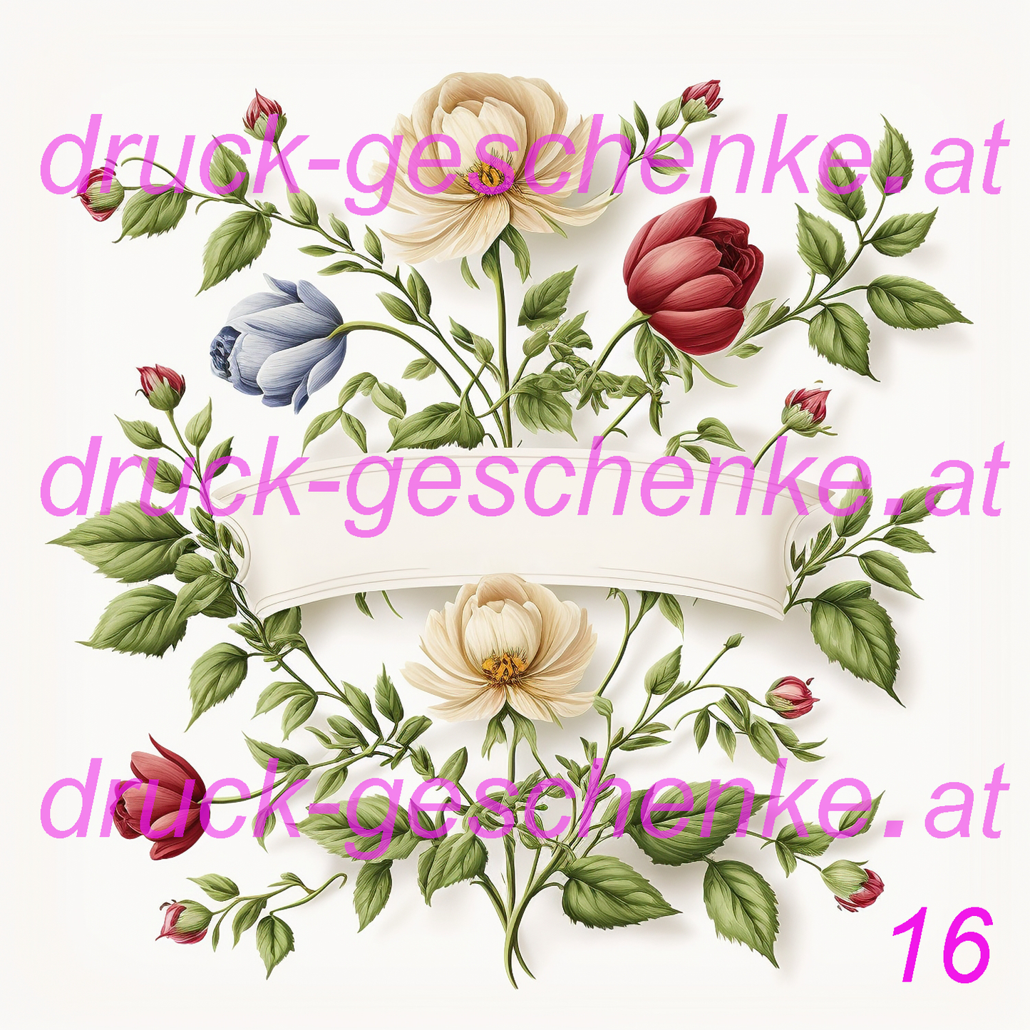 Reispapier quadratische blumenbilder