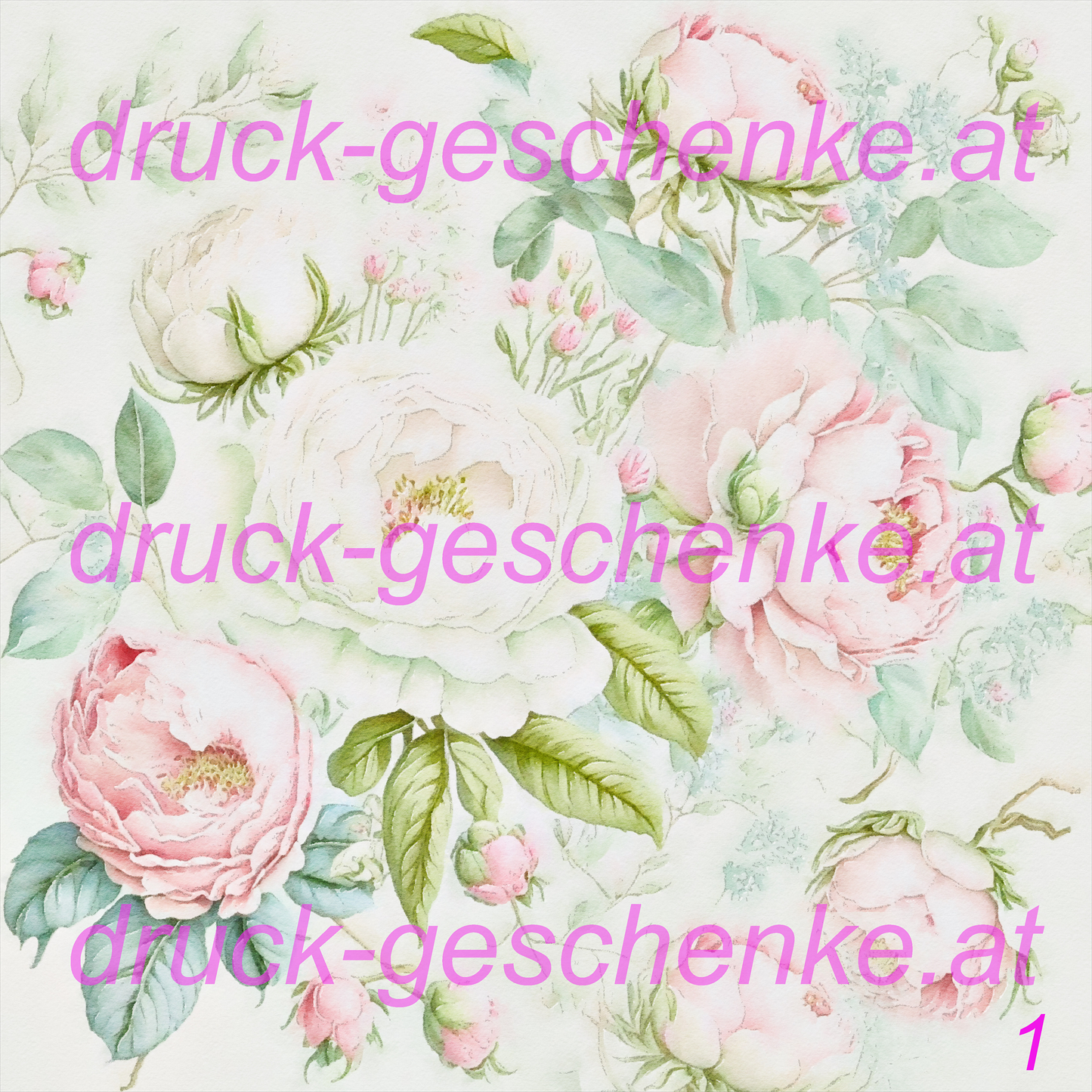 Quadratische aquarellblumenbilder