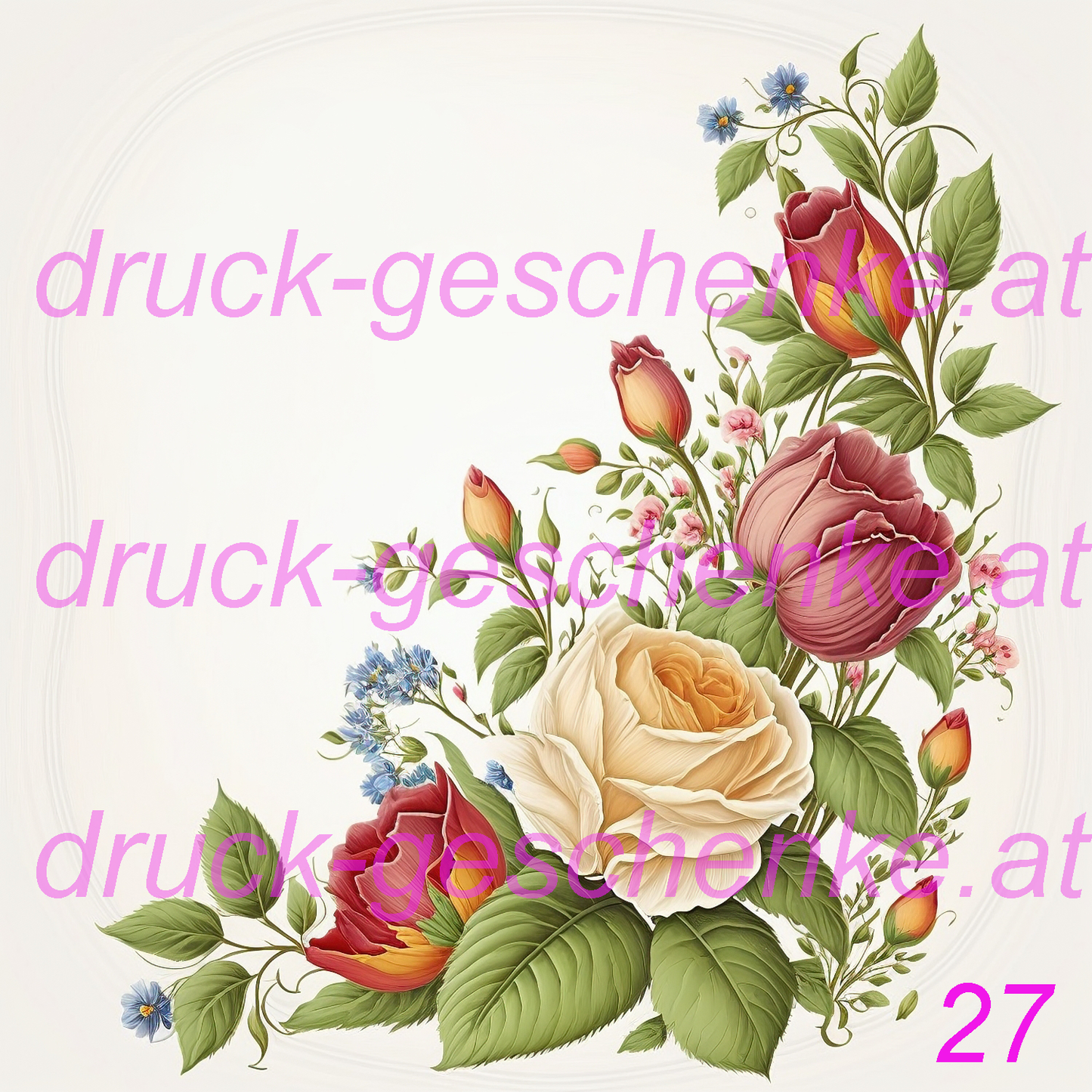 Reispapier quadratische blumenbilder