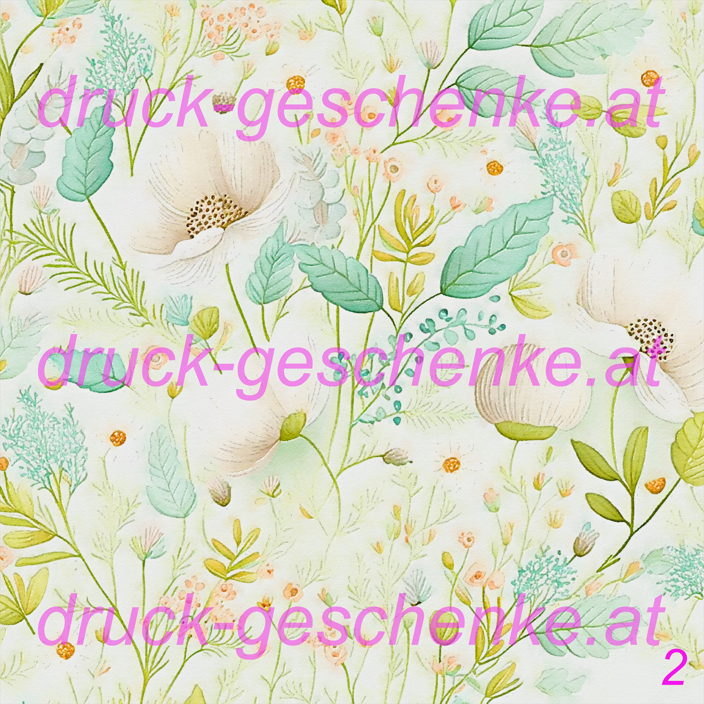 Quadratische aquarellblumenbilder