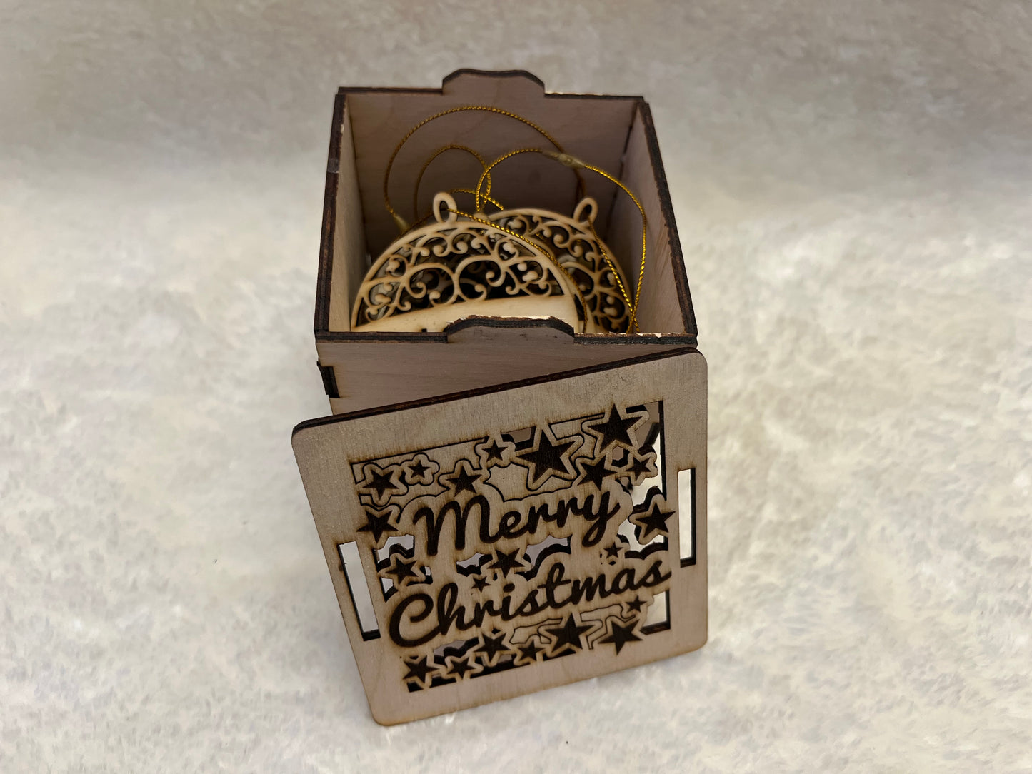 Holz Christbaumkugel