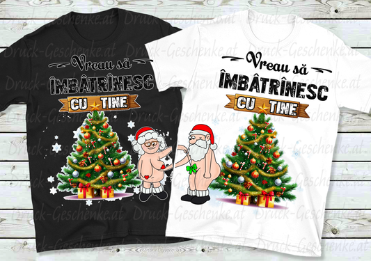 T-shirt Îmbătrânesc cu tine