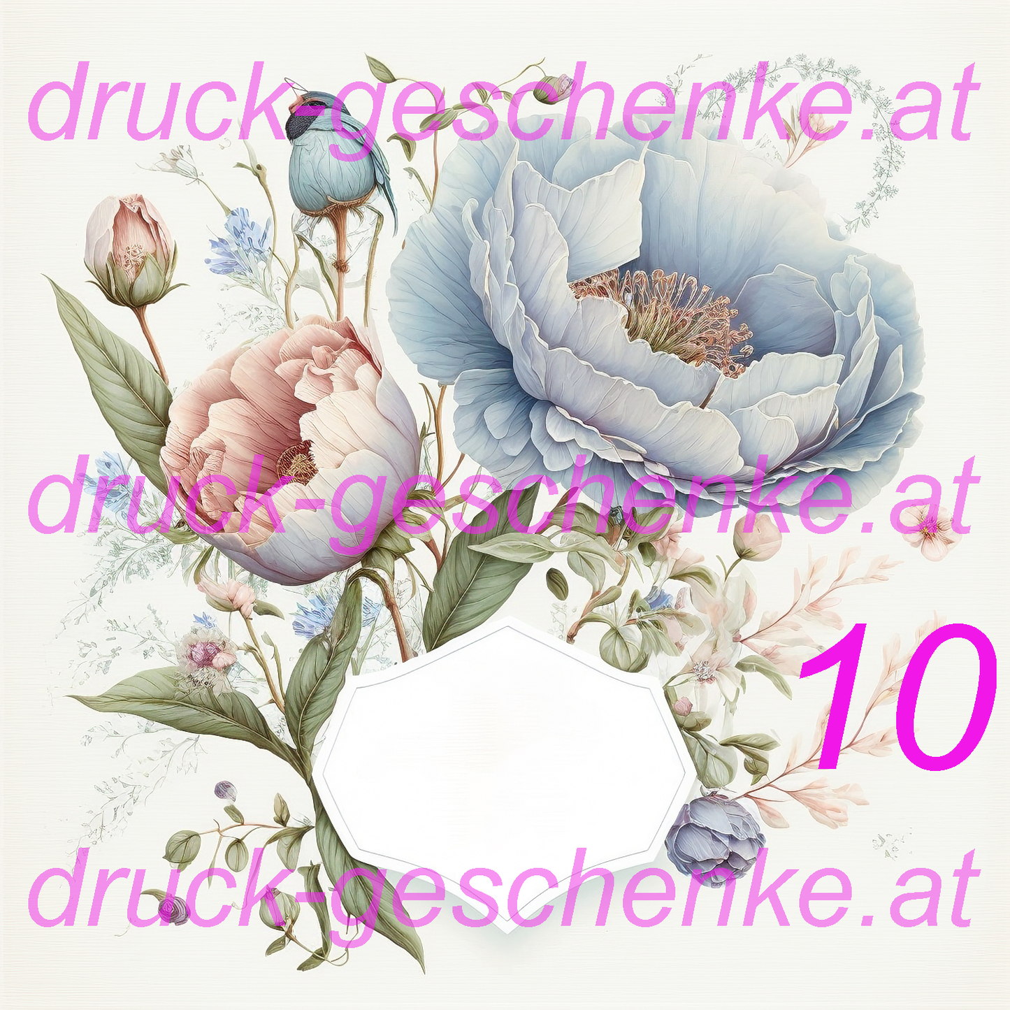 Reispapier quadratische blumenbilder