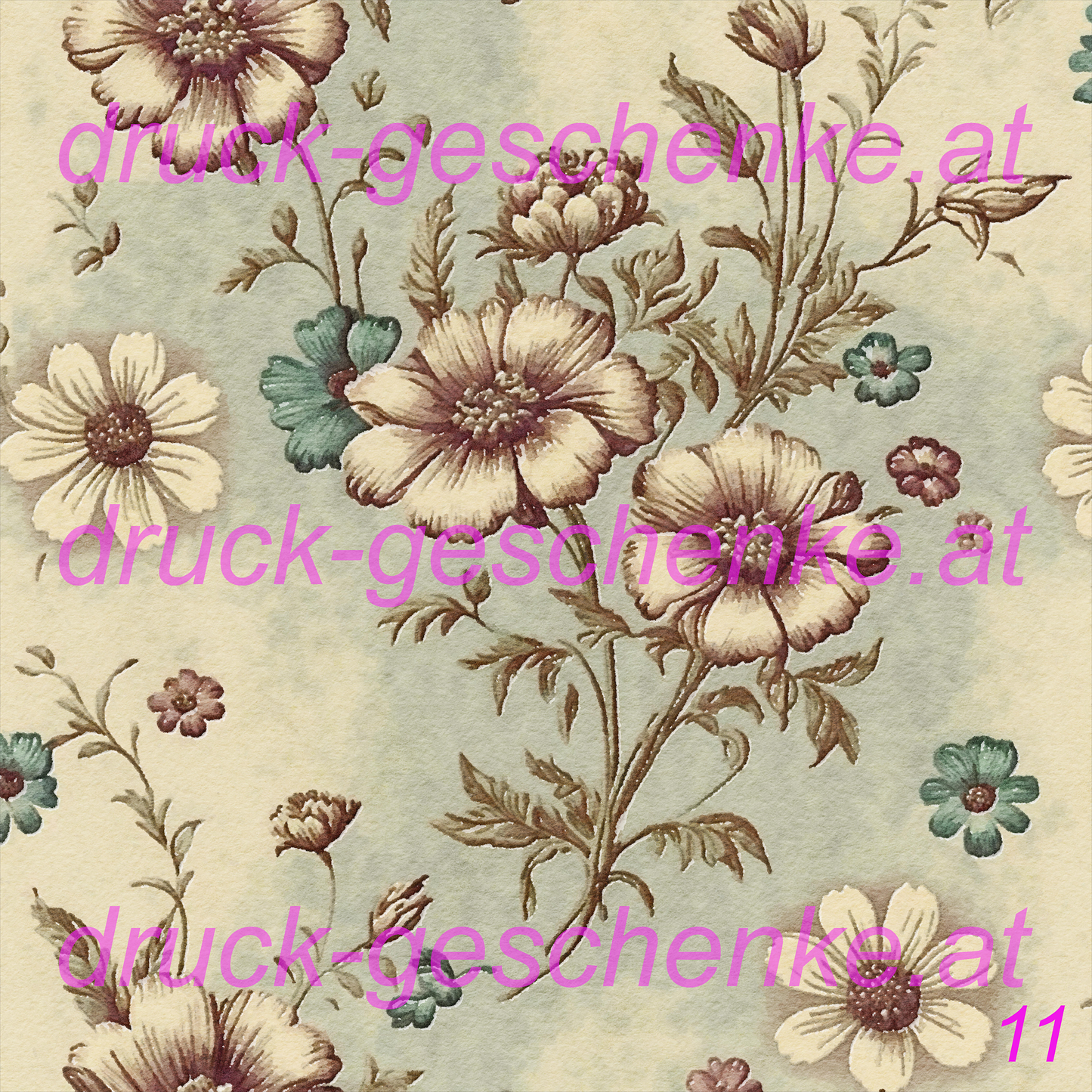 Quadratische aquarellblumenbilder