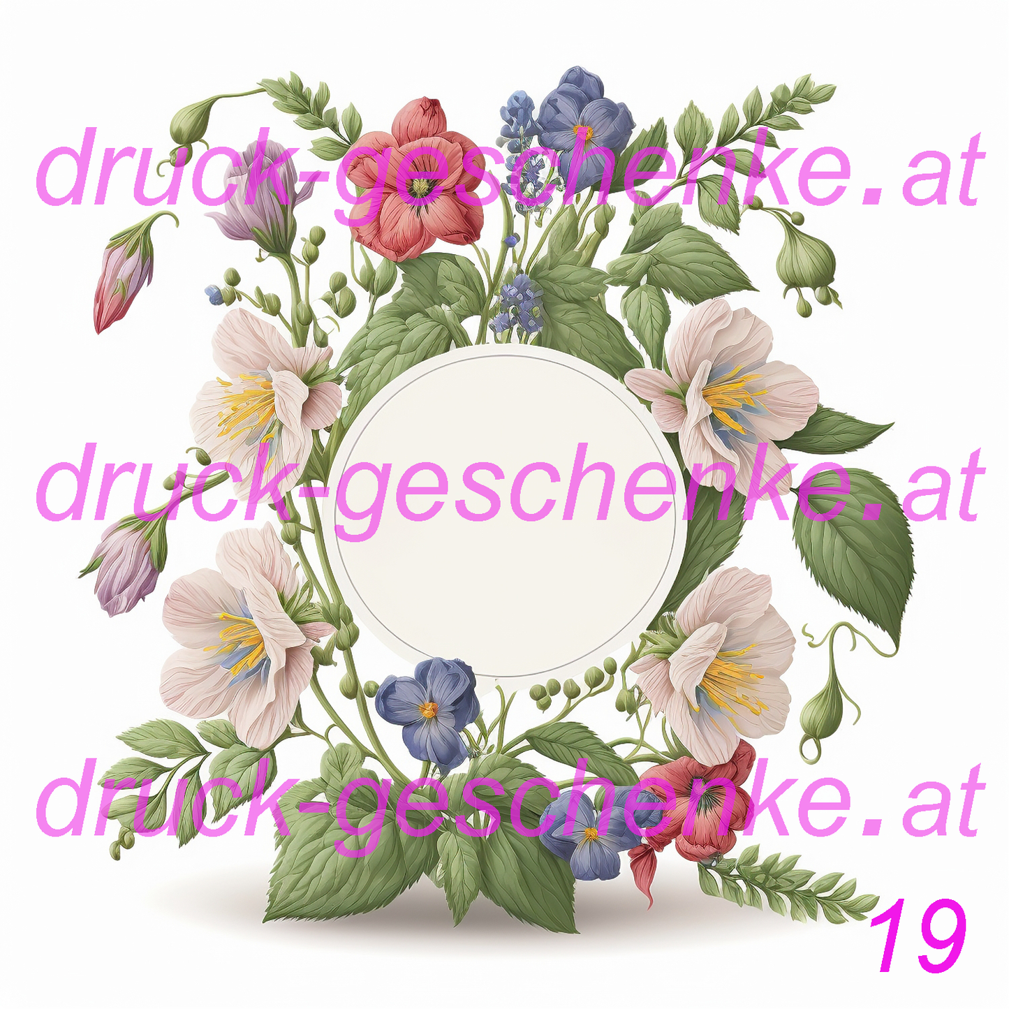 Reispapier quadratische blumenbilder