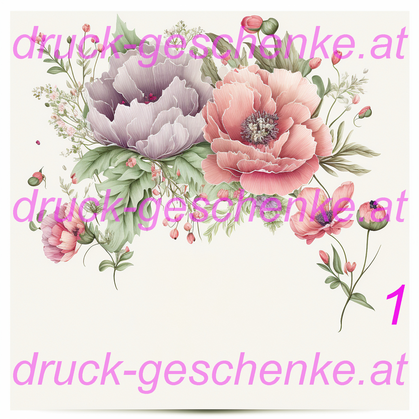 Reispapier quadratische blumenbilder