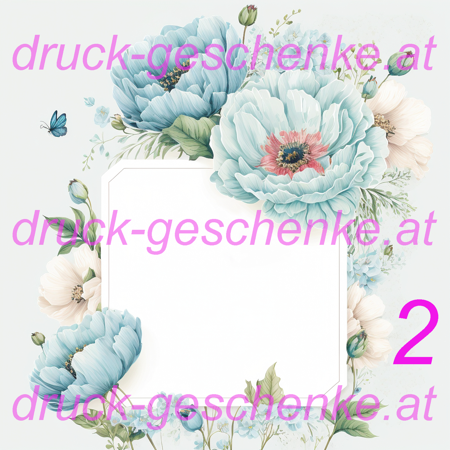 Reispapier quadratische blumenbilder