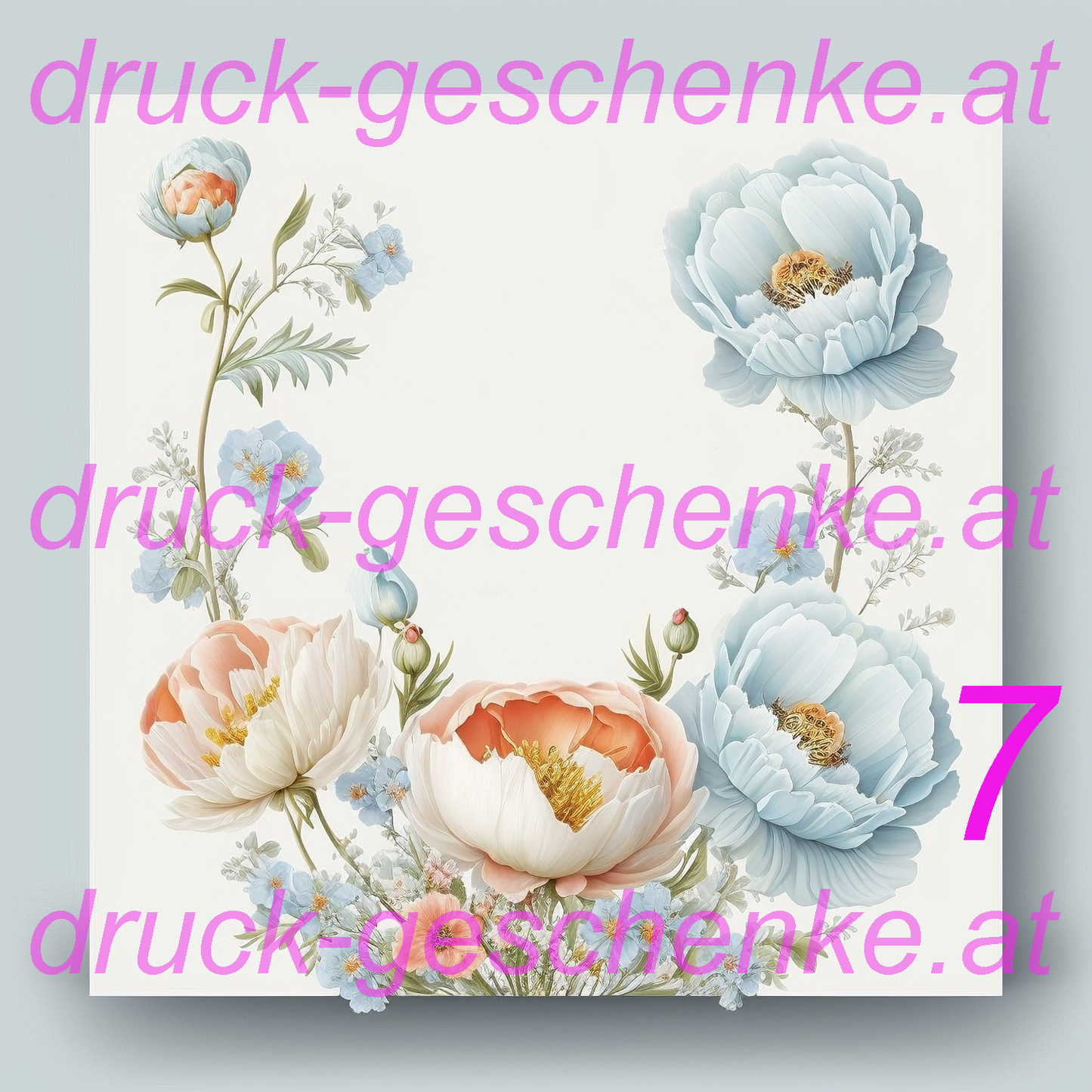 Reispapier quadratische blumenbilder