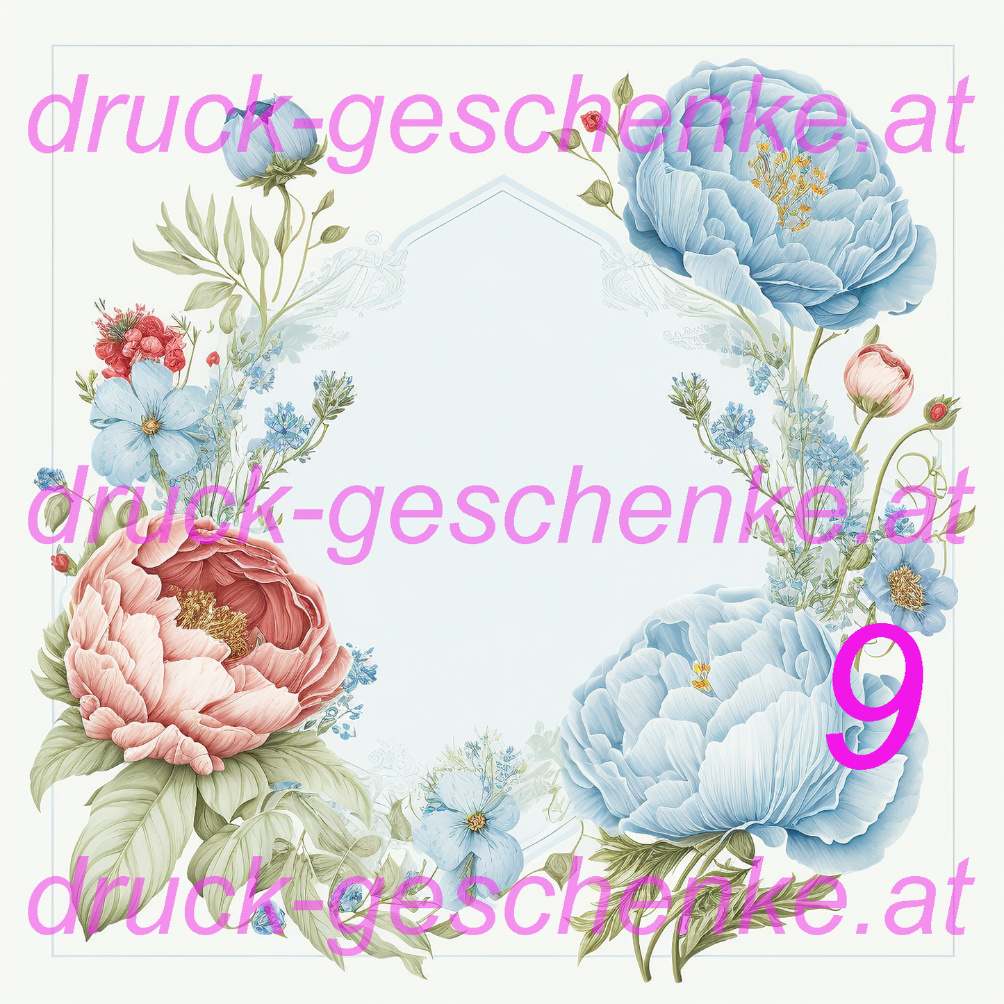 Reispapier quadratische blumenbilder