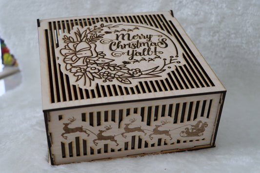 Weihnachtsbox aus Holz